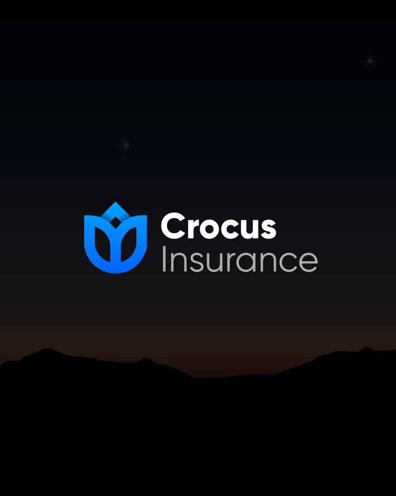 Crocus Logo Design For Dark Backgrounds